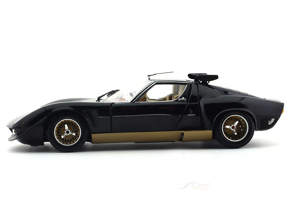 Lamborghini Miura SVR black 1:18 Kyosho diecast scale model miniature - Image 2