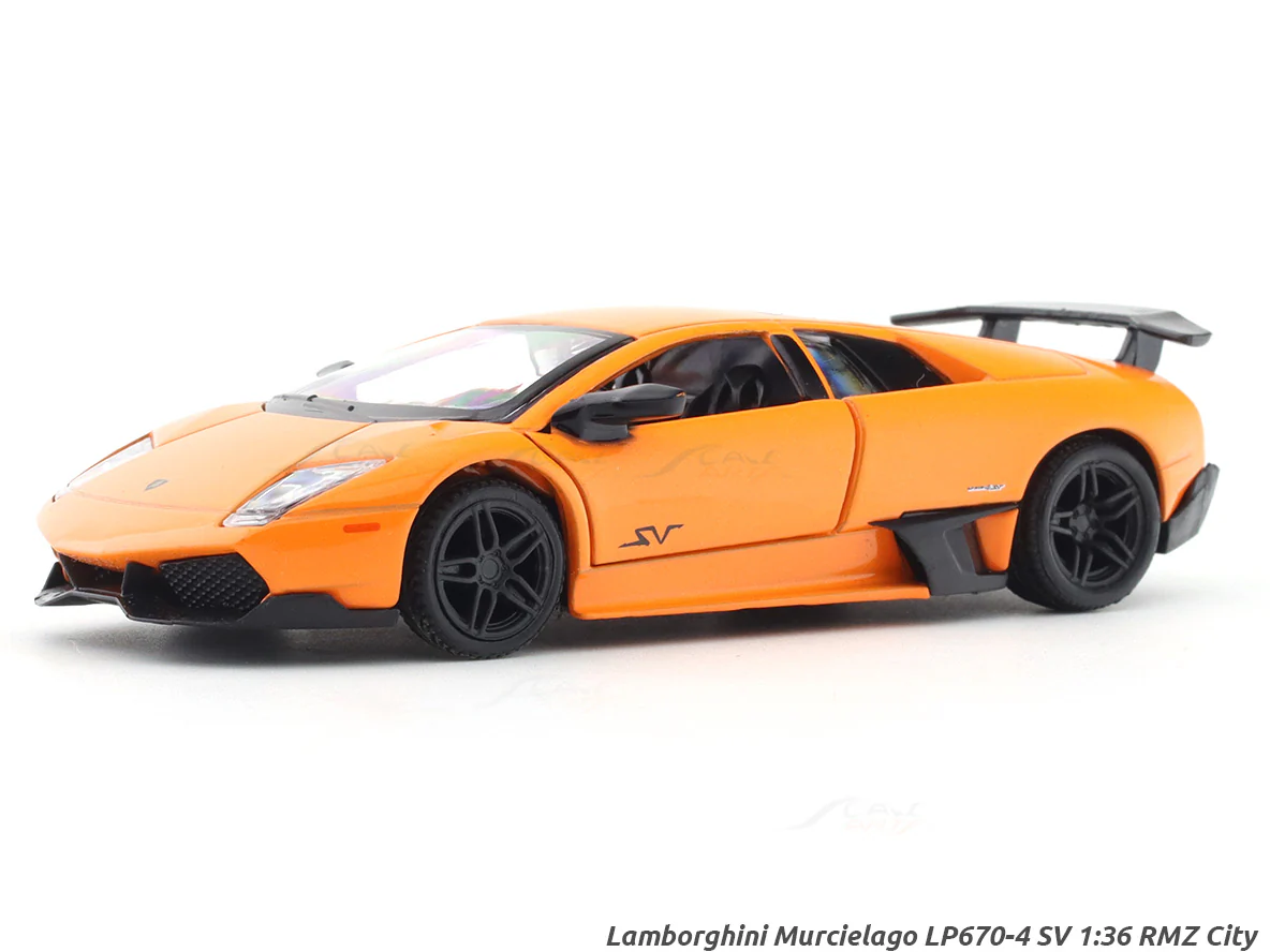 Lamborghini Murcielago LP670-4 SV orange 1:32 RMZ City licensed pull back car scale model