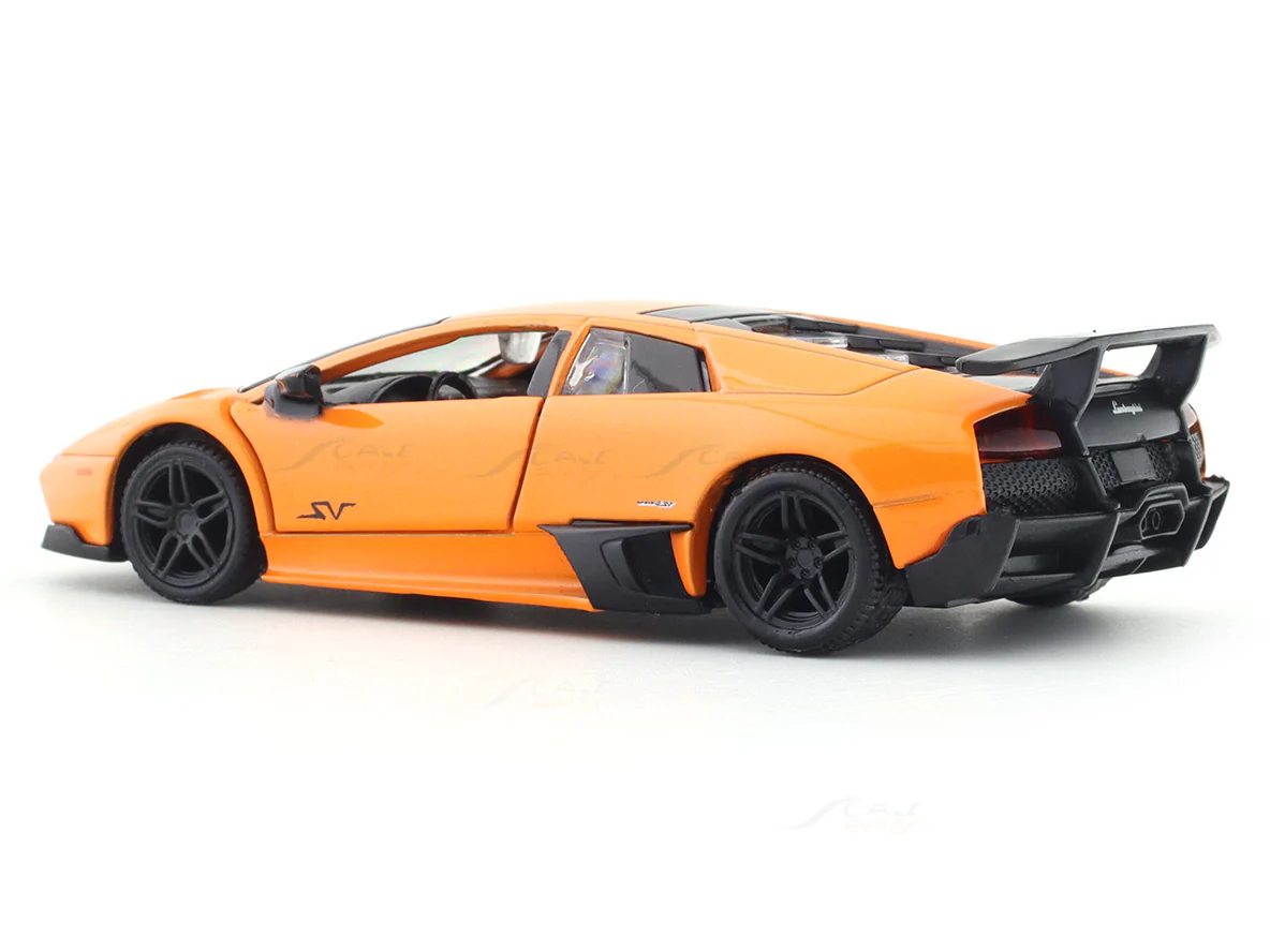 Lamborghini Murcielago LP670-4 SV orange 1:32 RMZ City licensed pull back car scale model - Image 3
