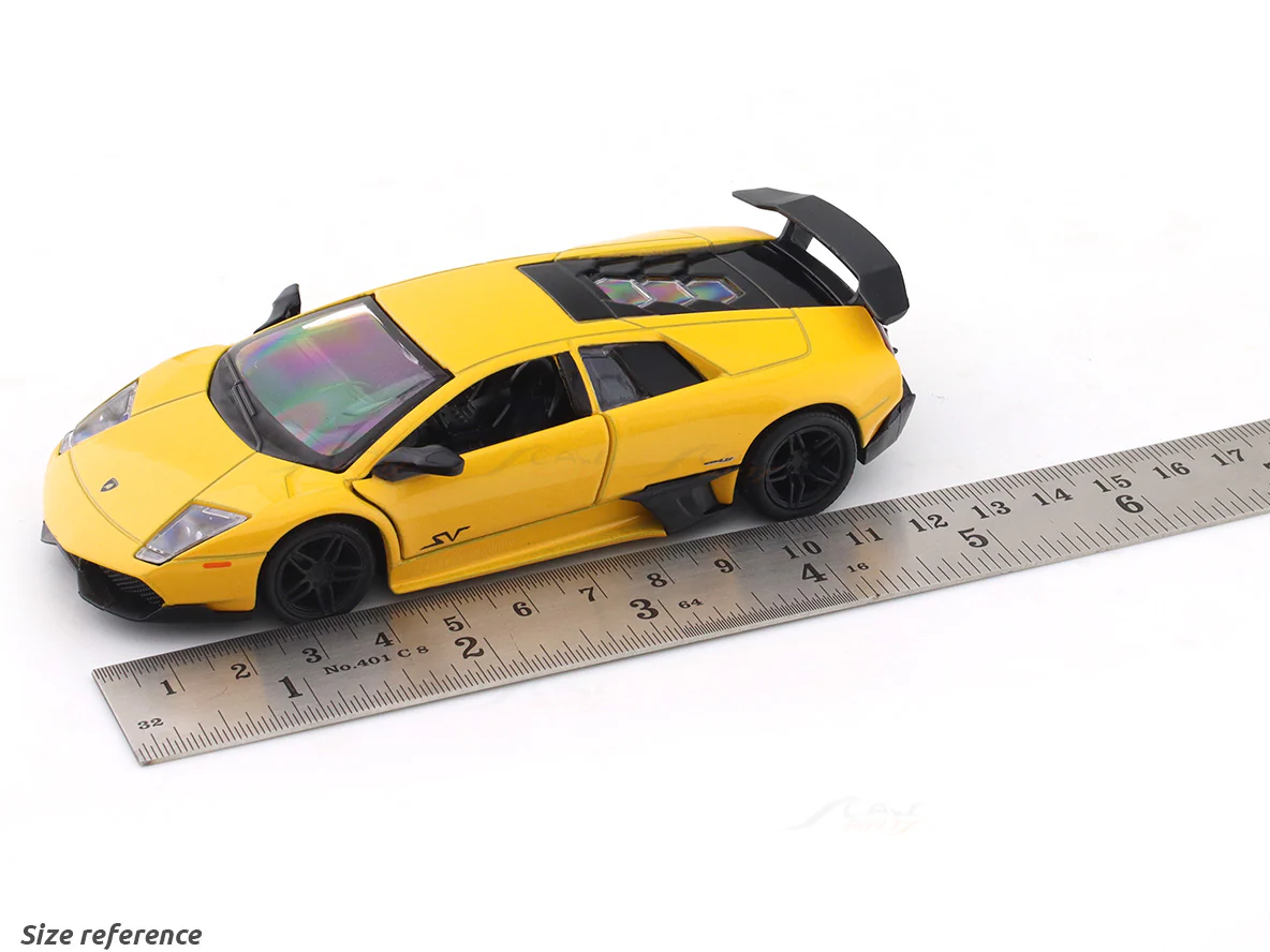 Lamborghini Murcielago LP670-4 SV yellow 1:32 RMZ City licensed pull back car scale model - Image 10