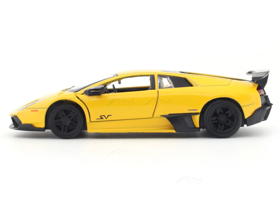 Lamborghini Murcielago LP670-4 SV yellow 1:32 RMZ City licensed pull back car scale model - Image 2