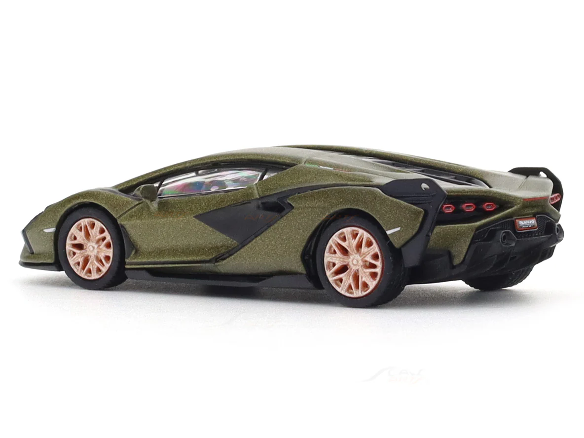 Lamborghini Sian FKP 37 green 1:64 PosterCars licensed diecast scale model car miniature car - Image 3