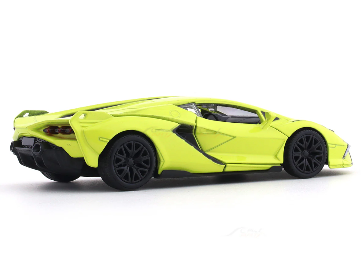 Lamborghini Sian FKP37 green 1:32 RMZ City pull back car scale model - Image 4