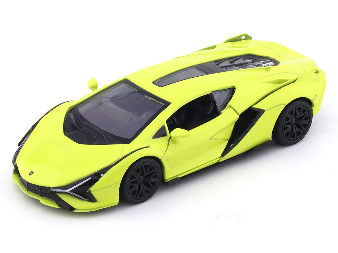 Lamborghini Sian FKP37 green 1:32 RMZ City pull back car scale model - Image 7