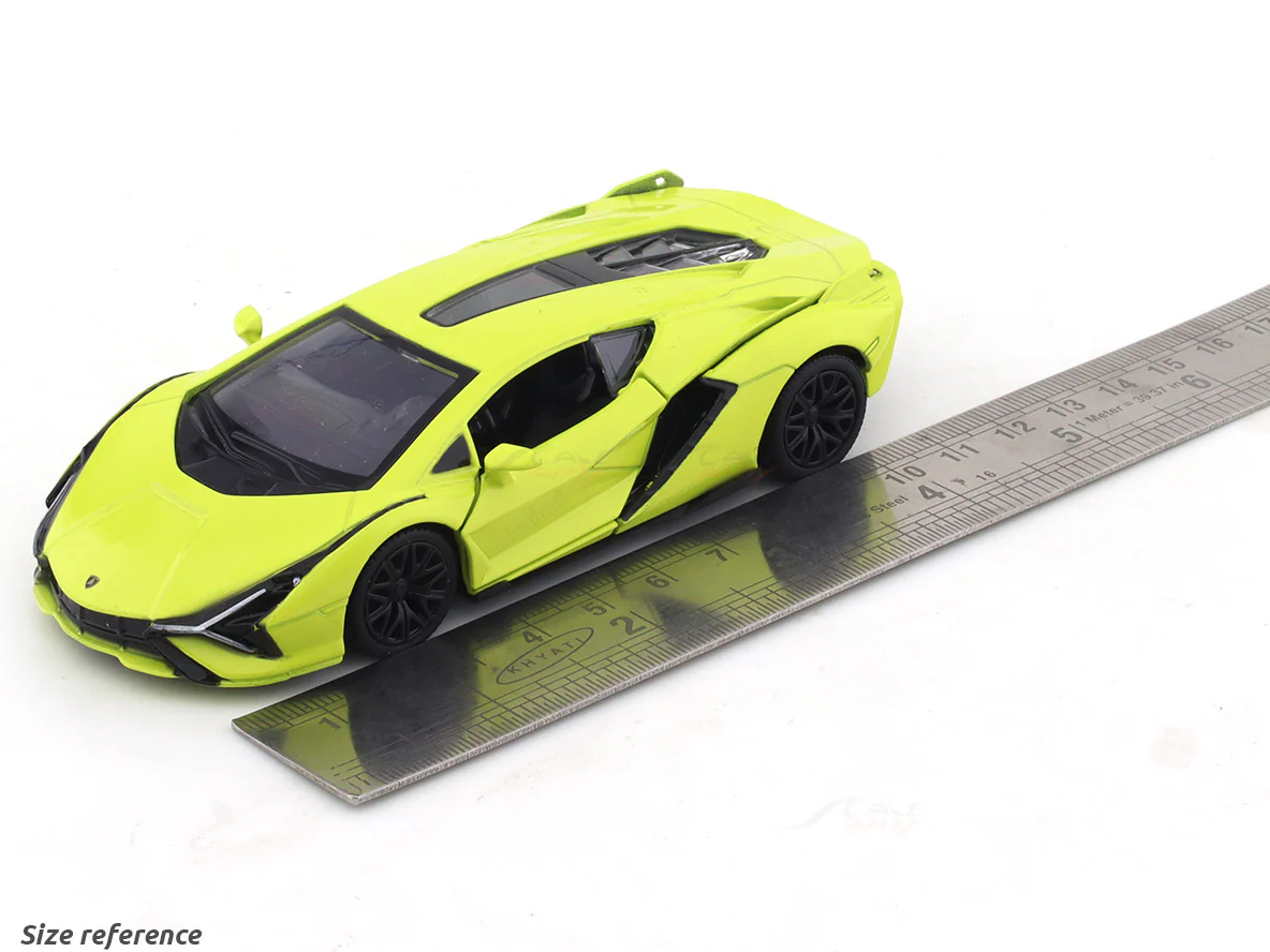 Lamborghini Sian FKP37 green 1:32 RMZ City pull back car scale model - Image 9