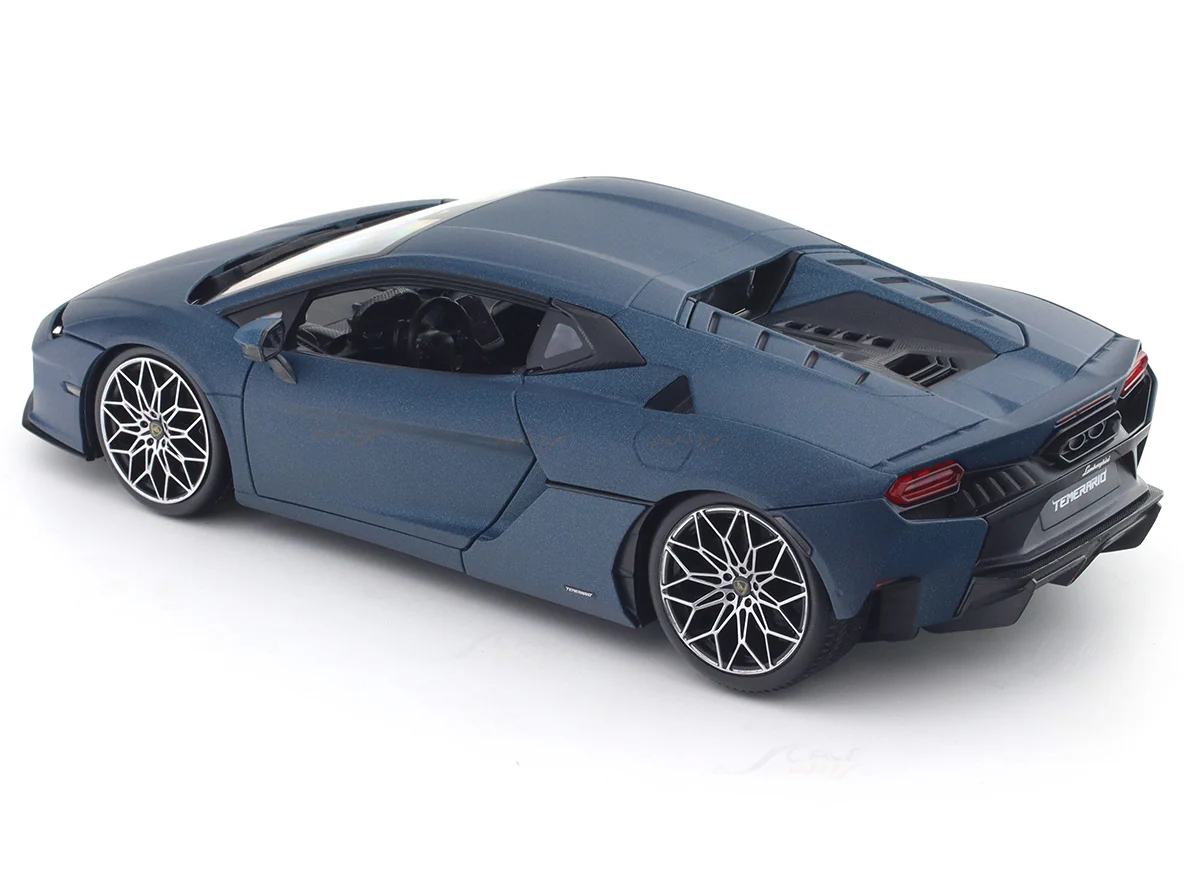Lamborghini Temerario Blue 1:18 Bburago Licensed Diecast Scale Model Car Collectible - Image 3