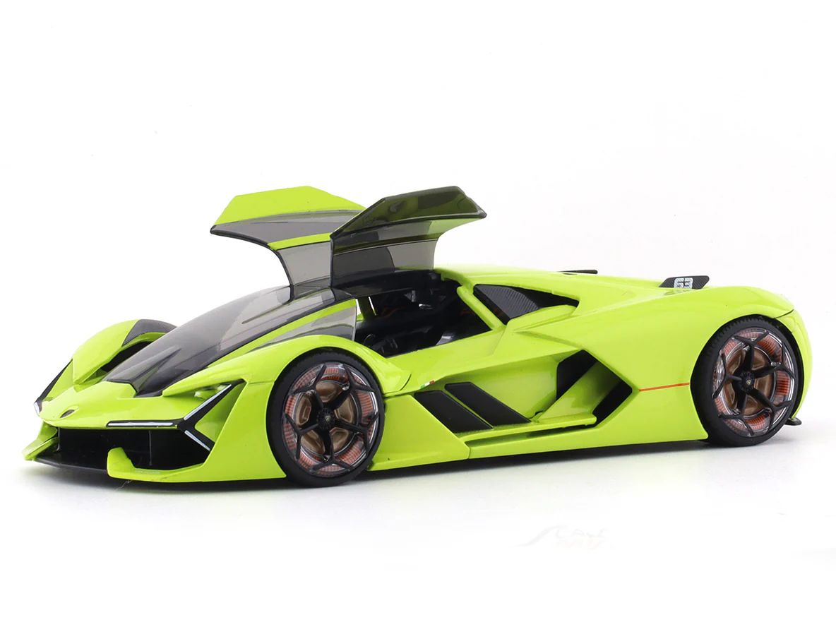 Lamborghini Terzo Millennio Green 1:24 Bburago licensed diecast Scale Model car - Image 7