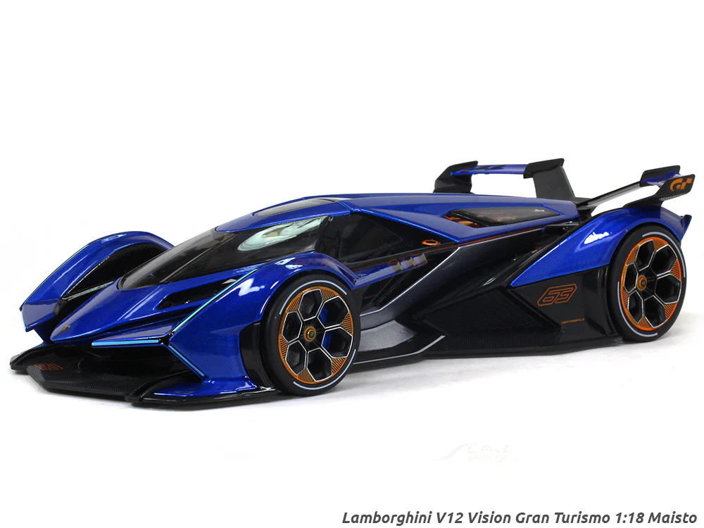 Lamborghini V12 Vision GT blue 1:18 Maisto diecast Scale Model car
