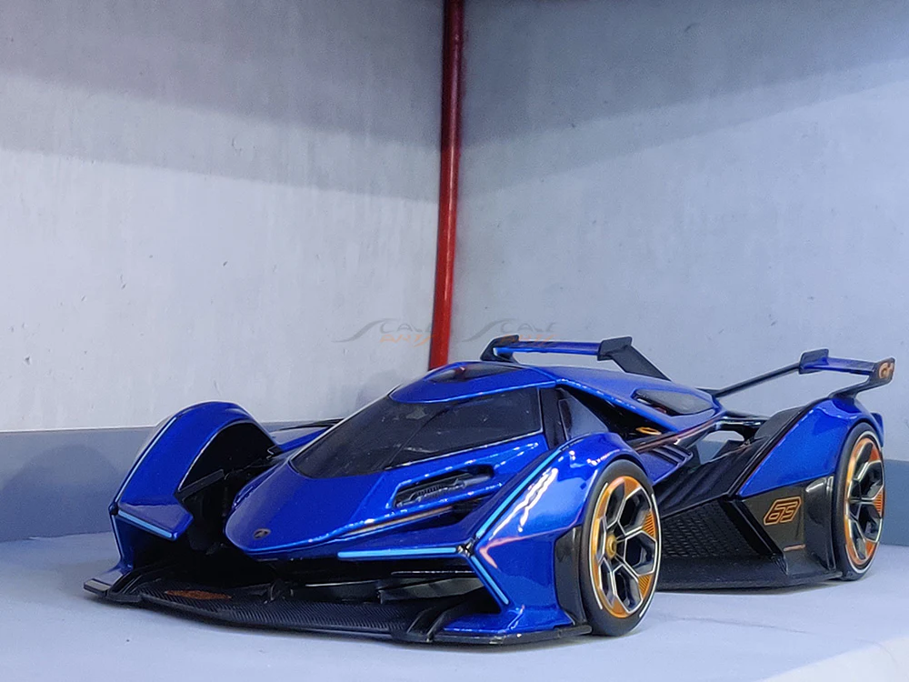 Lamborghini V12 Vision GT blue 1:18 Maisto diecast Scale Model car - Image 14
