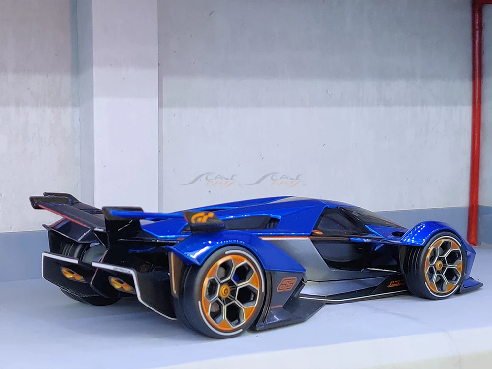 Lamborghini V12 Vision GT blue 1:18 Maisto diecast Scale Model car - Image 15