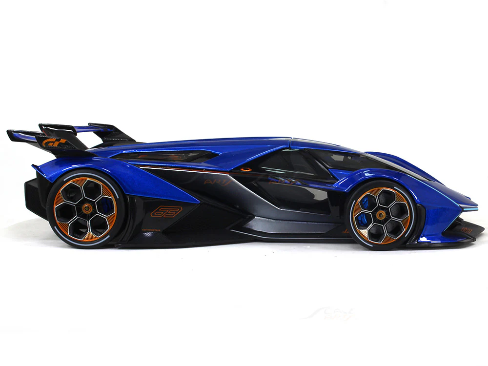 Lamborghini V12 Vision GT blue 1:18 Maisto diecast Scale Model car - Image 5