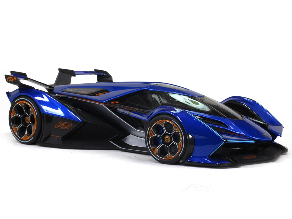 Lamborghini V12 Vision GT blue 1:18 Maisto diecast Scale Model car - Image 6