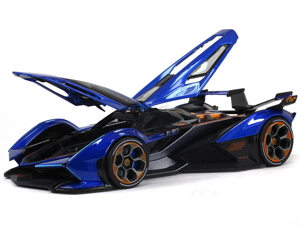 Lamborghini V12 Vision GT blue 1:18 Maisto diecast Scale Model car - Image 7