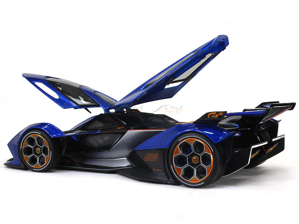 Lamborghini V12 Vision GT blue 1:18 Maisto diecast Scale Model car - Image 9