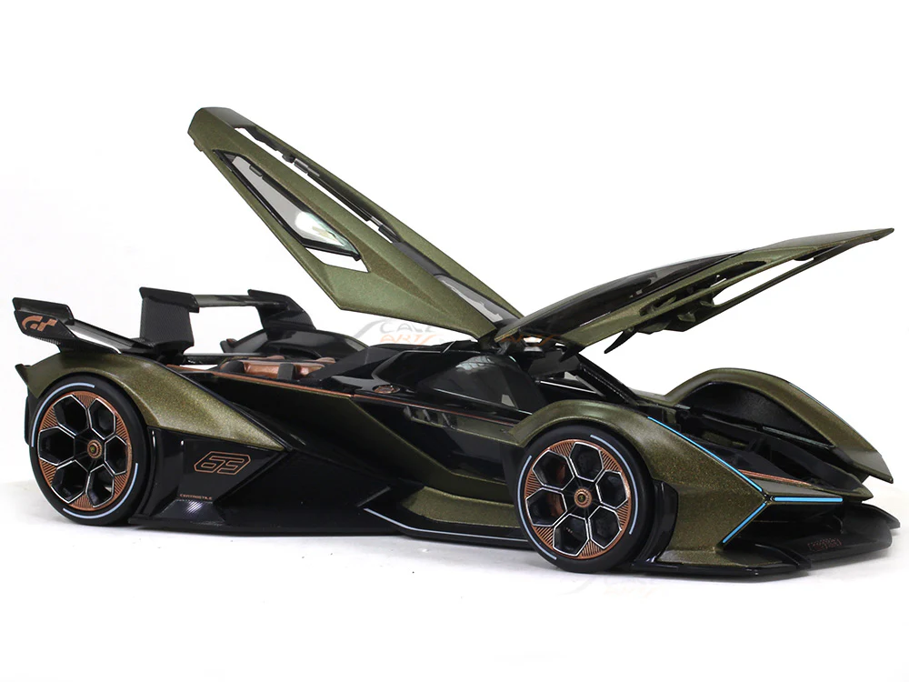 Lamborghini V12 Vision GT green 1:18 Maisto diecast Scale Model car - Image 12