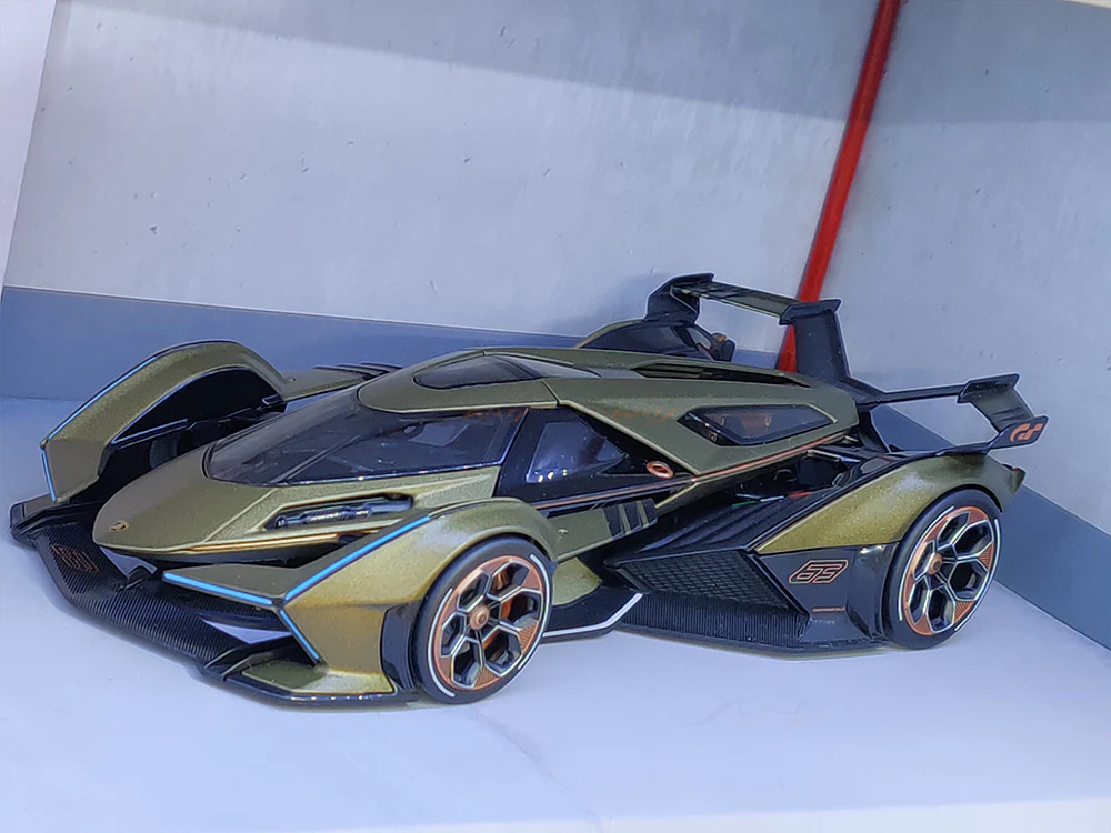 Lamborghini V12 Vision GT green 1:18 Maisto diecast Scale Model car - Image 14