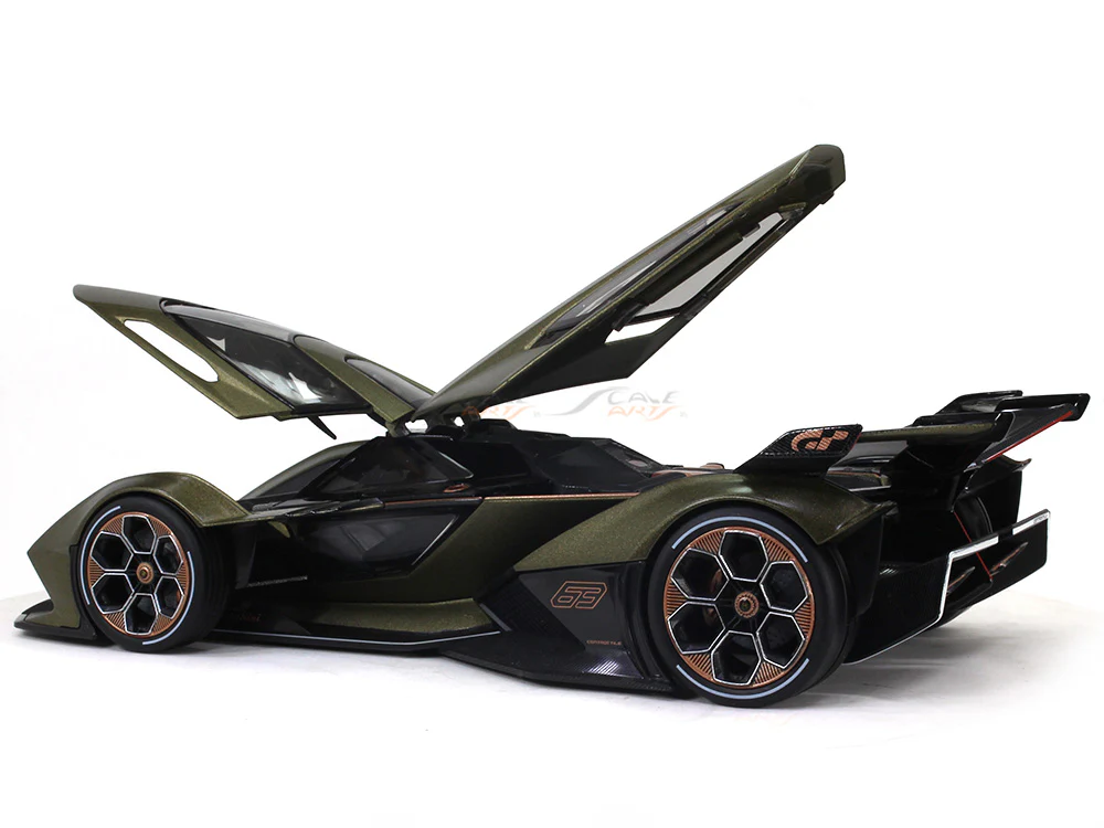 Lamborghini V12 Vision GT green 1:18 Maisto diecast Scale Model car - Image 9