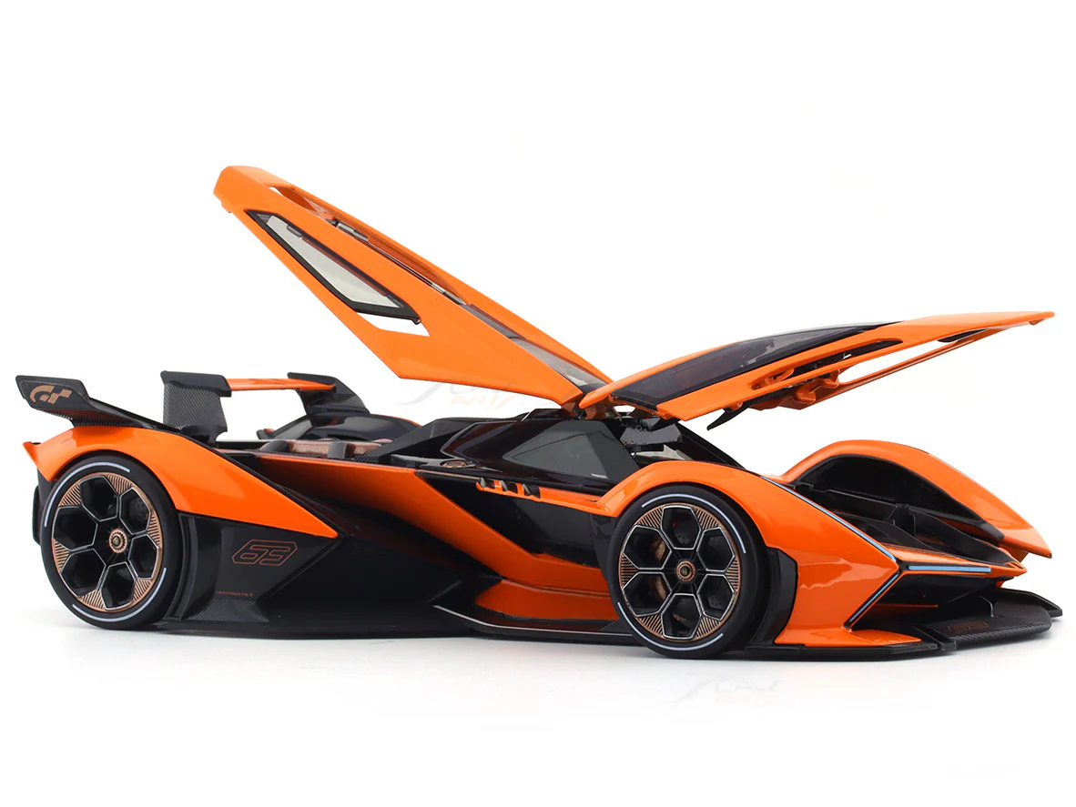 Lamborghini V12 Vision GT orange 1:18 Maisto diecast Scale Model car - Image 12