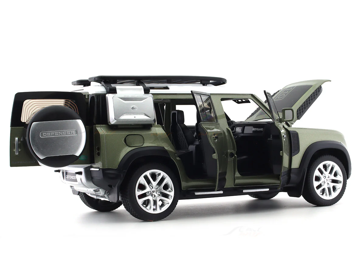 Land Rover Defender 110 green 1:18 QY Toys diecast scale model car - Image 10