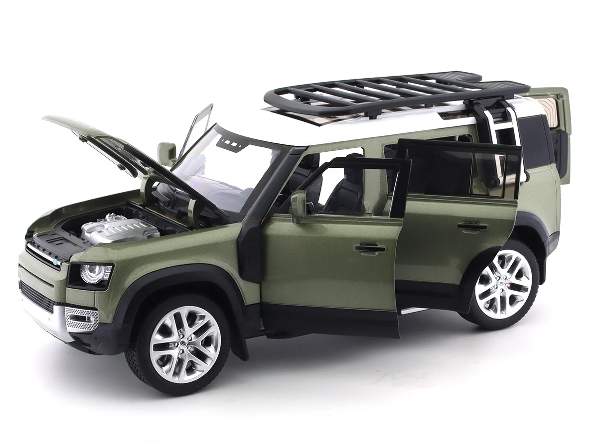 Land Rover Defender 110 green 1:18 QY Toys diecast scale model car - Image 15
