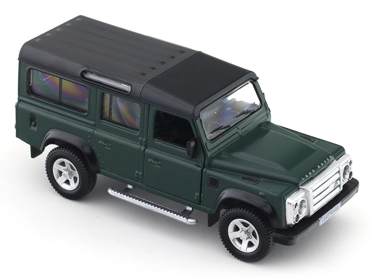 Land-Rover Defender 110 Green 1:33-42 RMZ City licensed pull back car scale model - Image 7