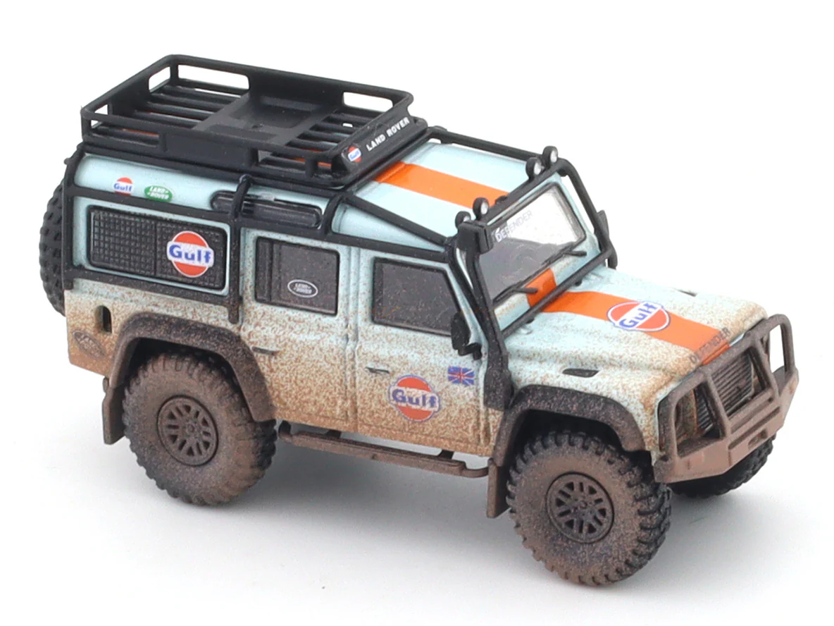 Land Rover Defender 110 Gulf B Mud 1:64 Master diecast scale model car miniature - Image 8