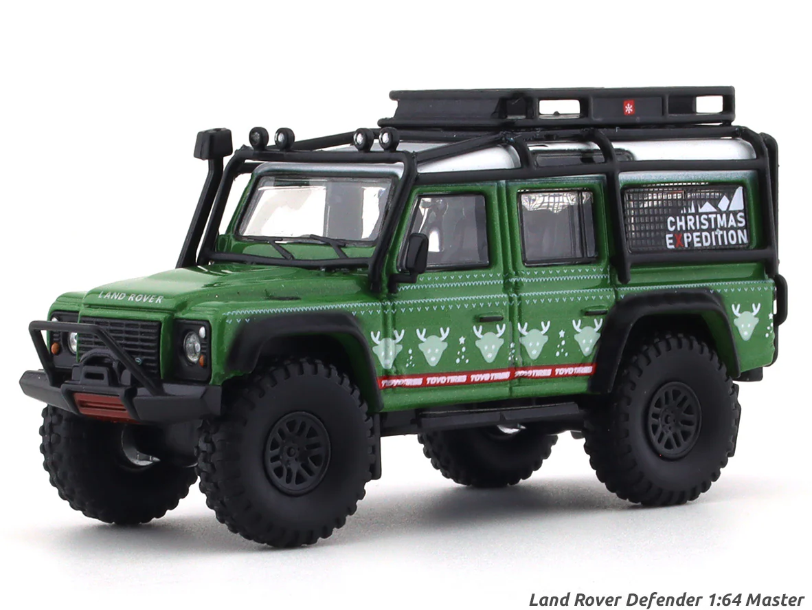 Land Rover Defender Christmas Expedition 1:64 Master diecast scale model car - Image 2