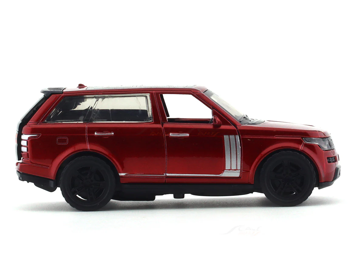Land Rover Range Rover like red pull back alloy toy - Image 5