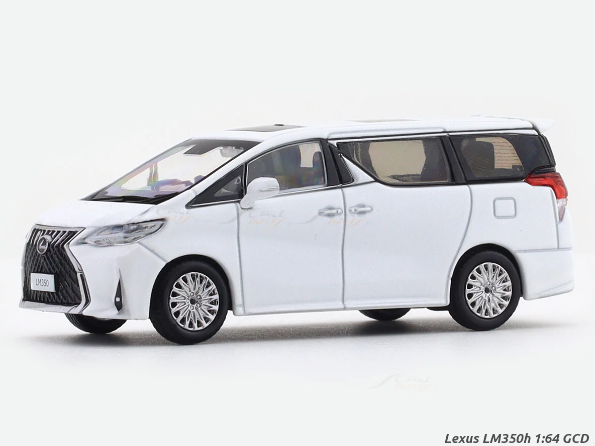 Lexus LM350h white 1:64 GCD diecast scale model car miniature collectible