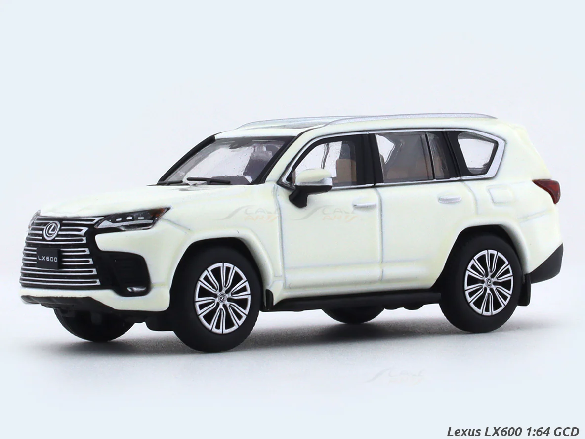 Lexus LX600 white 1:64 GCD licensed diecast scale model miniature car replica