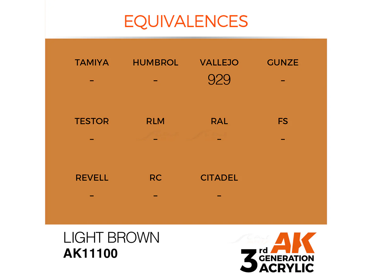 Light Brown 17ml AK Interactive acrylic color AK11100 - Image 2