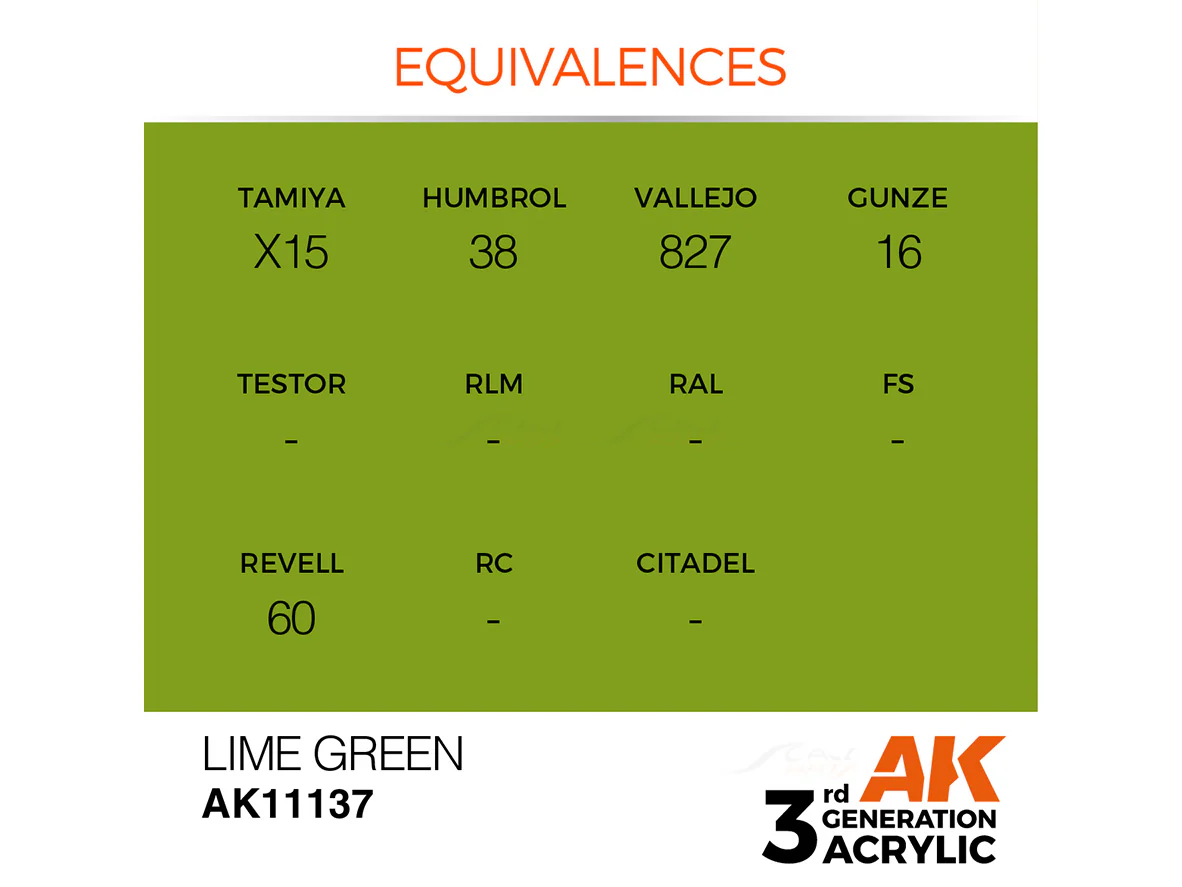Lime Green 17ml AK Interactive acrylic color AK11137 - Image 2
