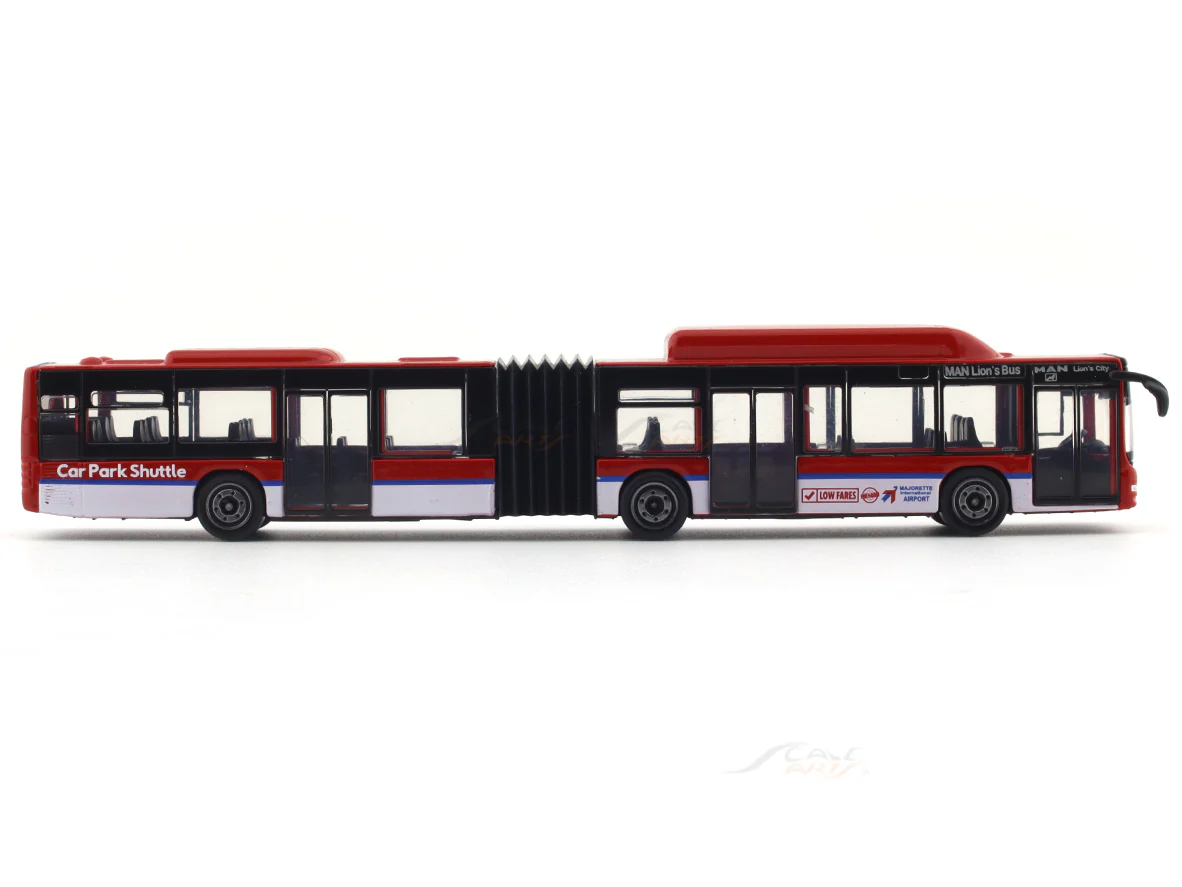 MAN Lions City G Bus red 1:110 Majorette scale model bus - Image 5