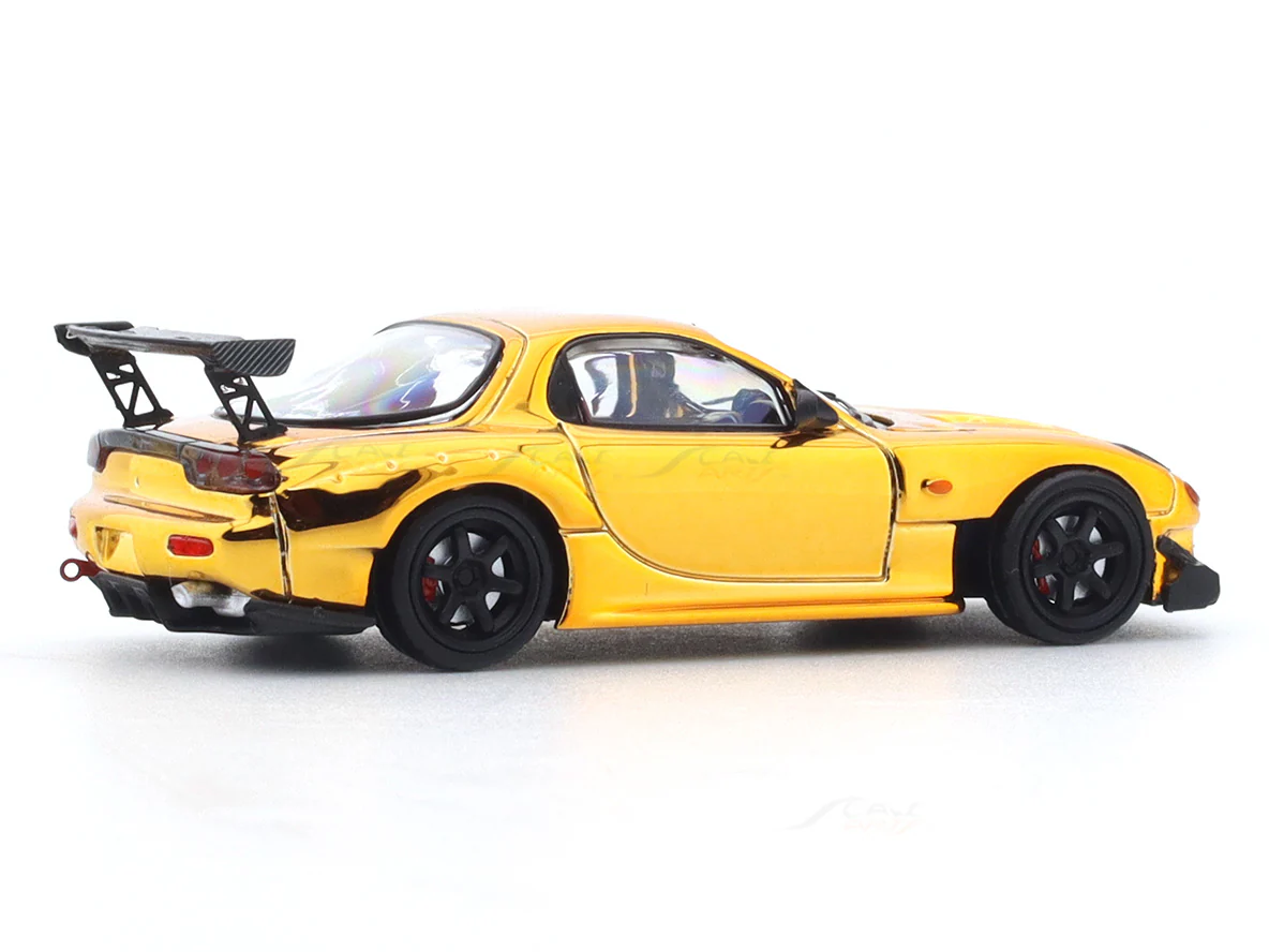 Mazda RX-7 golden 1:64 Time Micro diecast scale model car miniature - Image 4