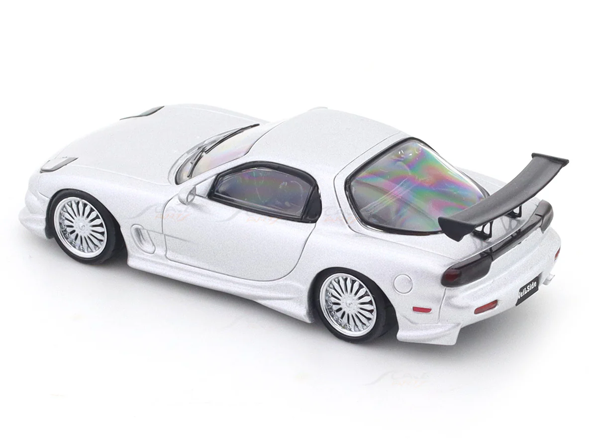 Mazda RX-7 silver 1:64 Mortal diecast scale model car miniature - Image 8