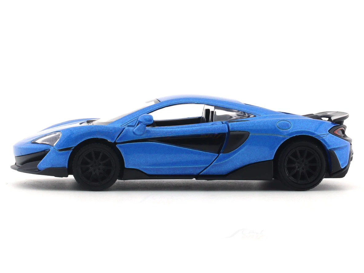 McLaren 600LT blue 1:32 RMZ City 5 inch pullback diecast scale model car - Image 2