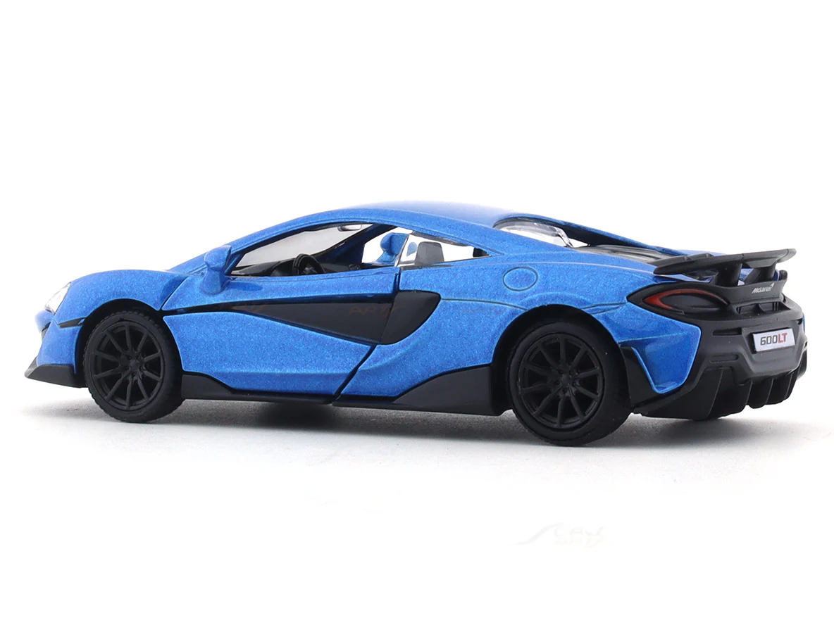 McLaren 600LT blue 1:32 RMZ City 5 inch pullback diecast scale model car - Image 3