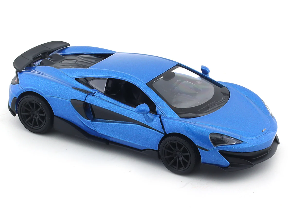 McLaren 600LT blue 1:32 RMZ City 5 inch pullback diecast scale model car - Image 7