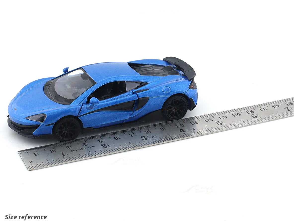 McLaren 600LT blue 1:32 RMZ City 5 inch pullback diecast scale model car - Image 9