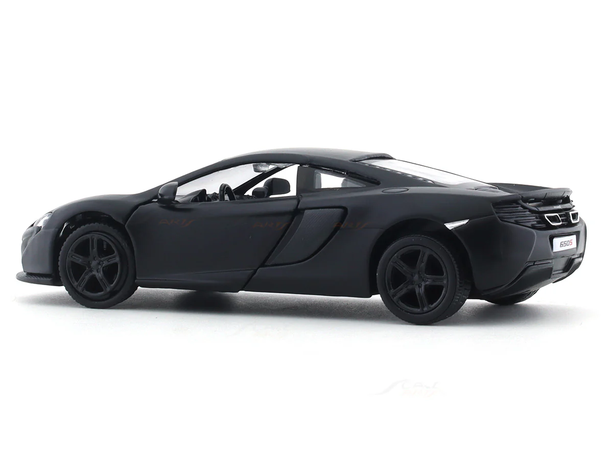 McLaren 650S matte black 1:33-42 RMZ City 5 inch pullback diecast scale model car - Image 3
