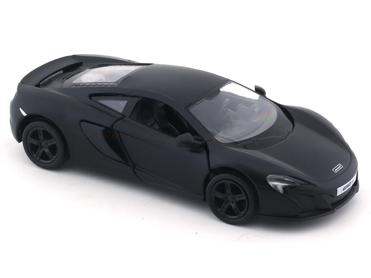 McLaren 650S matte black 1:33-42 RMZ City 5 inch pullback diecast scale model car - Image 7