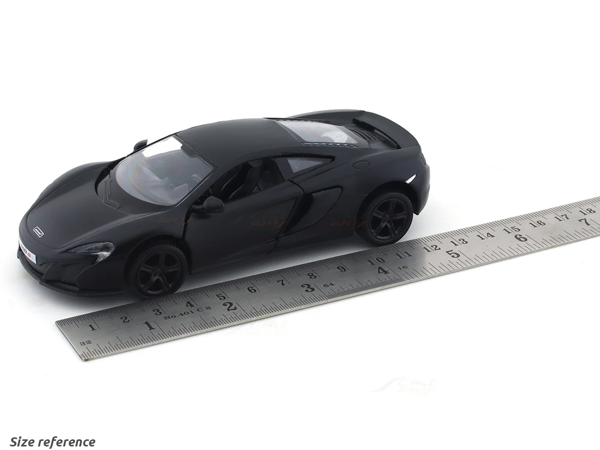 McLaren 650S matte black 1:33-42 RMZ City 5 inch pullback diecast scale model car - Image 9