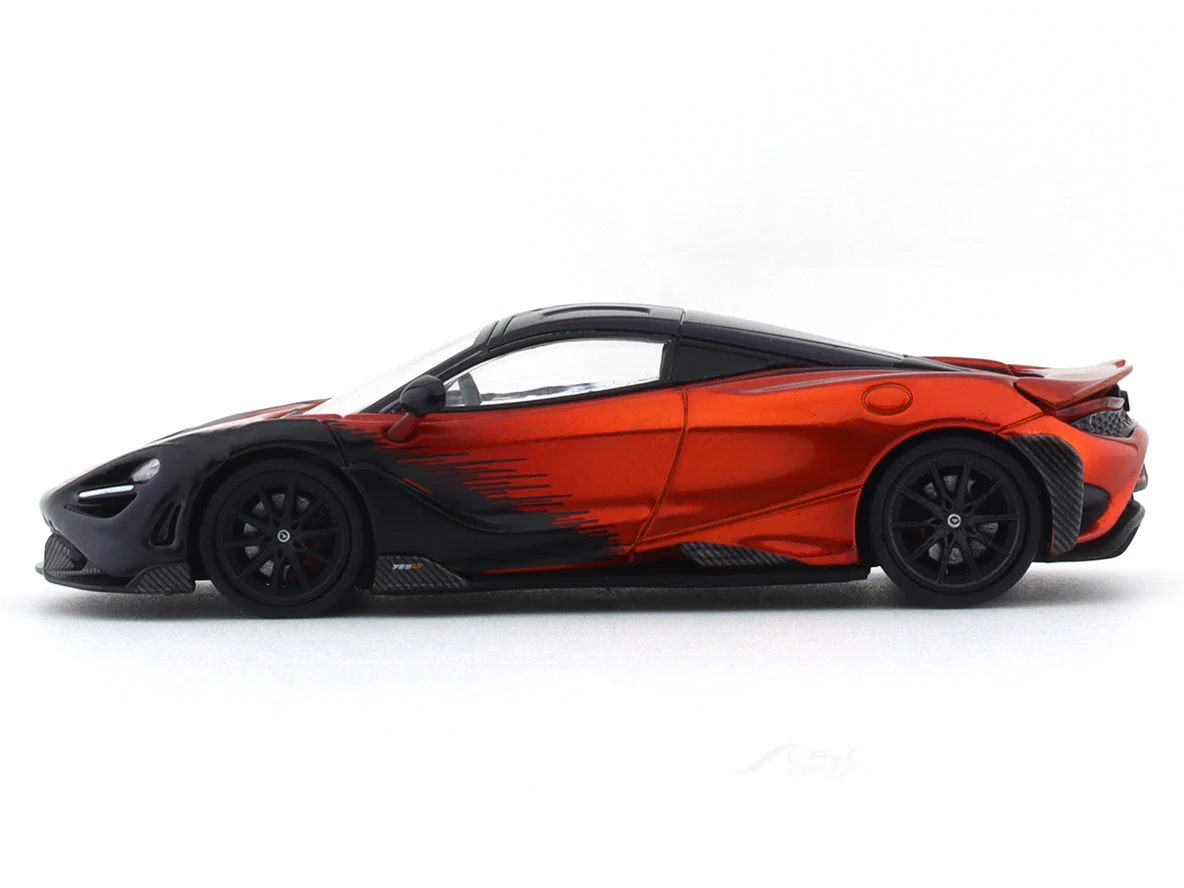 McLaren 765LT orange / black 1:64 CM Model diecast scale model car miniature - Image 2