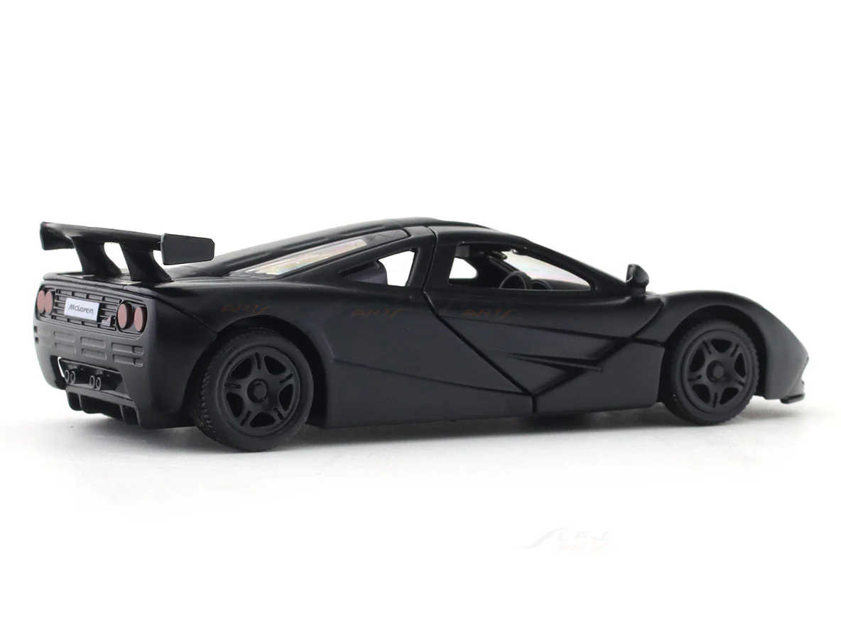McLaren F1 GT-R matte black 1:33-42 RMZ City licensed pull back car scale model - Image 4