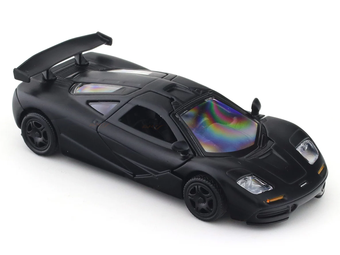 McLaren F1 GT-R matte black 1:33-42 RMZ City licensed pull back car scale model - Image 7