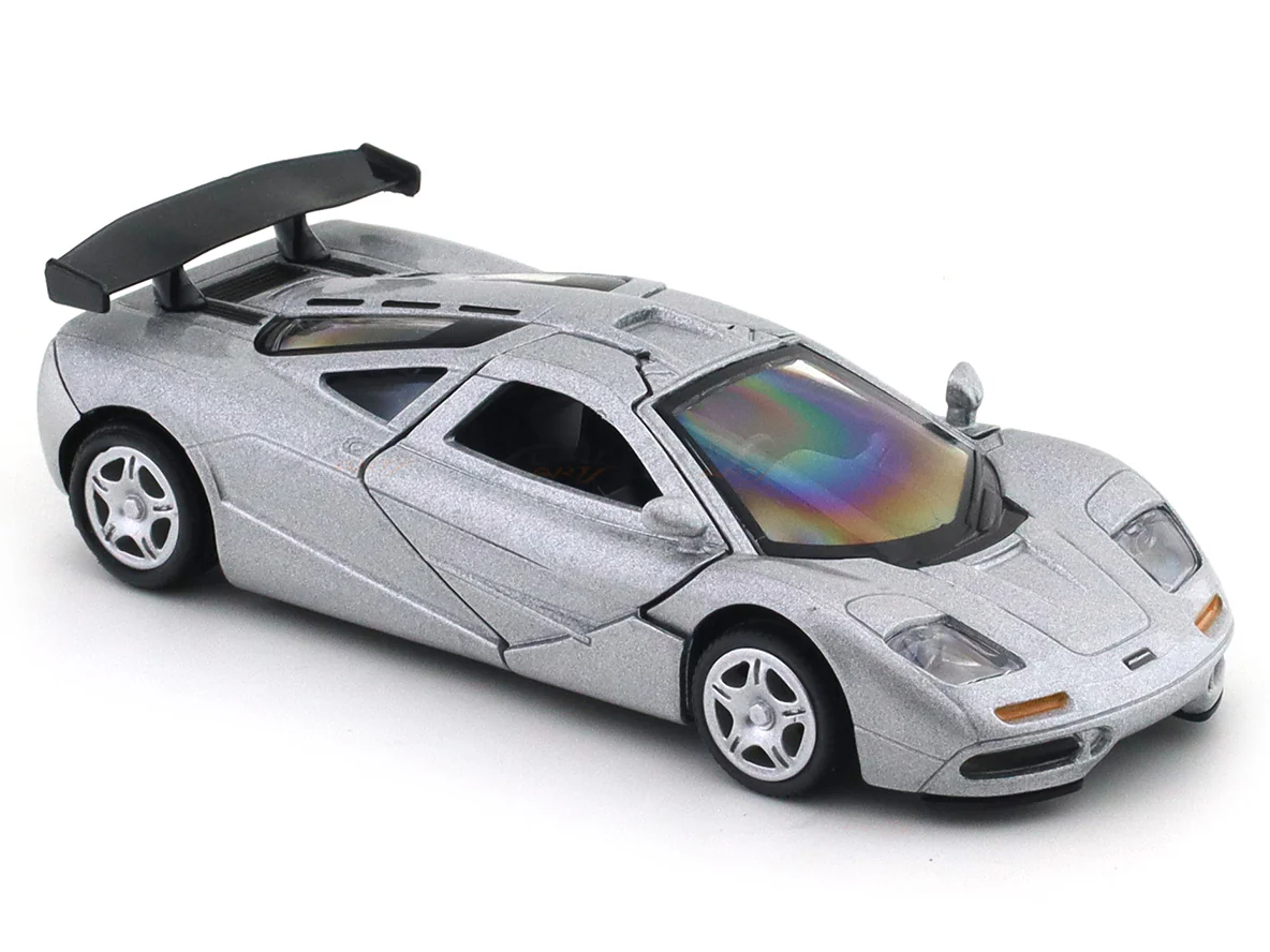 McLaren F1 GT-R silver 1:33-42 RMZ City licensed pull back car scale model - Image 10