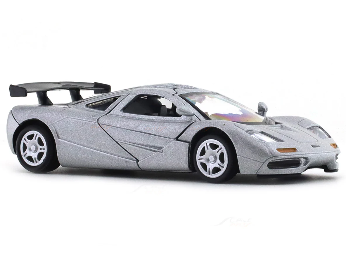 McLaren F1 GT-R silver 1:33-42 RMZ City licensed pull back car scale model - Image 6