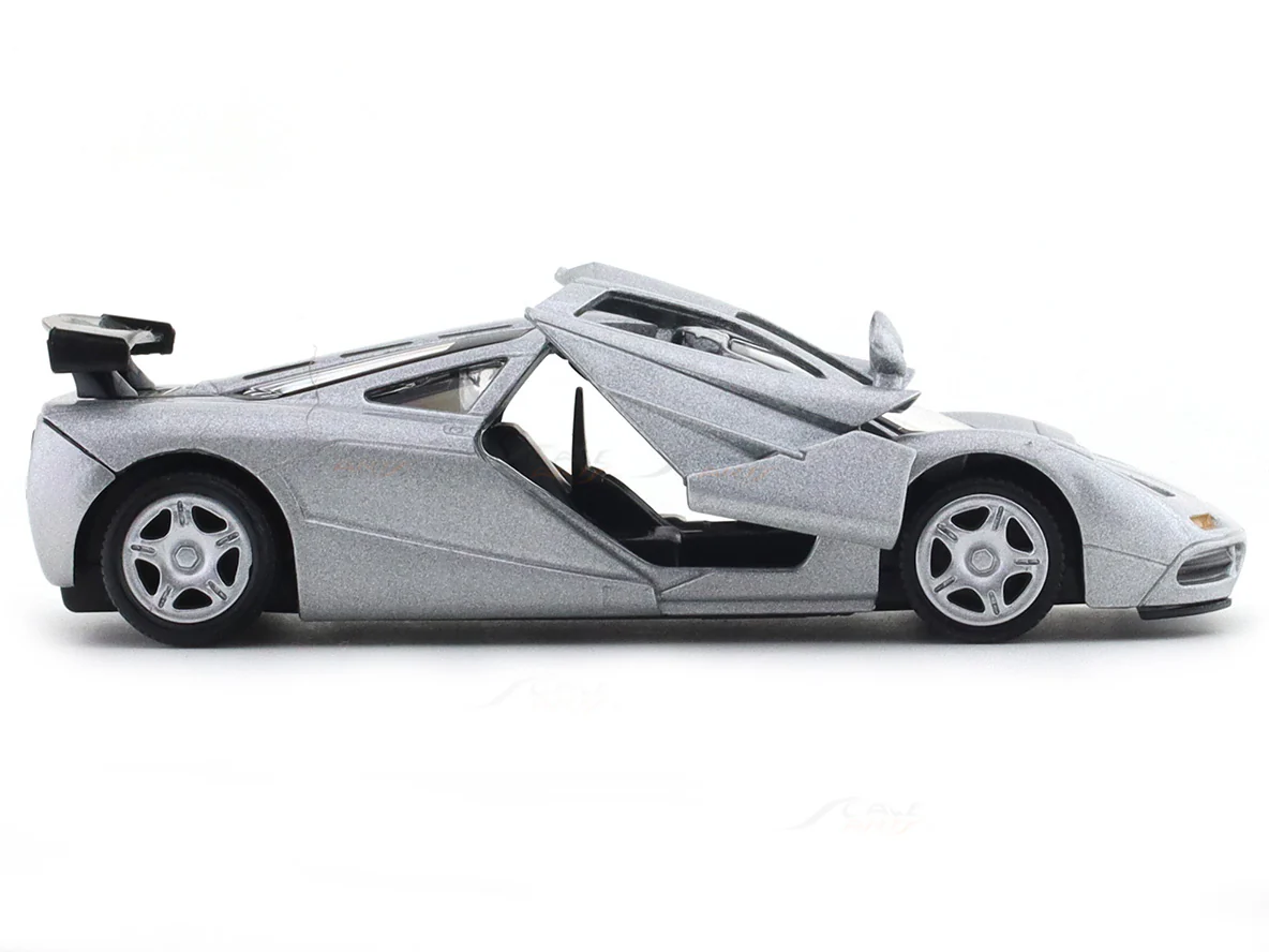 McLaren F1 GT-R silver 1:33-42 RMZ City licensed pull back car scale model - Image 8