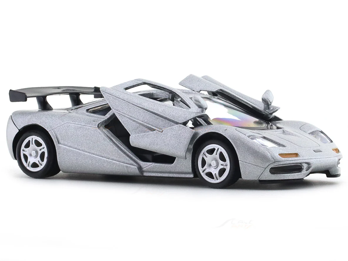 McLaren F1 GT-R silver 1:33-42 RMZ City licensed pull back car scale model - Image 9