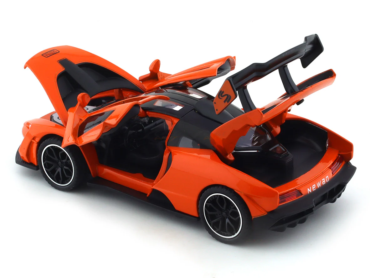 McLaren Senna like orange 1:32 diecast toy car alloy toy - Image 11